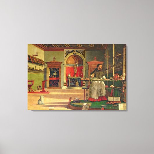 Vision of St. Augustine, 1502-08 (キャンバス上の油) ( キャンバスプリント (正面)