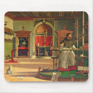 Vision of St. Augustine, 1502-08 (キャンバス上の油) ( マウスパッド