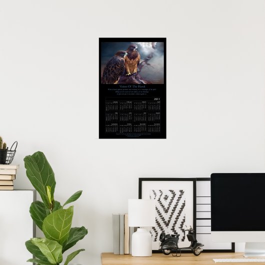Vision Of The Hawk 2011 Art Calendar Poster ポスター (ホームオフィス)