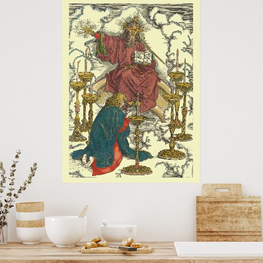 Vision of the Seven Candlesticks by Albrecht Dürer ポスター (キッチン)