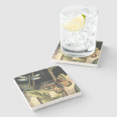 Vision Studioによる暗い自然シーン ストーンコースター (横)