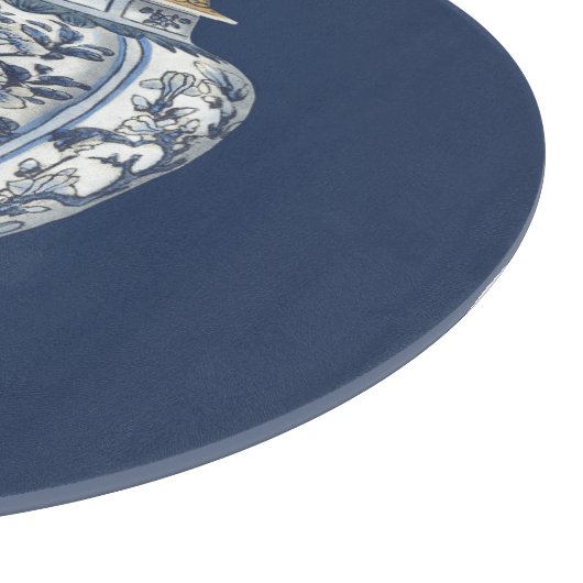 Vision Studioによる青と白の磁器の花瓶 カッティングボード (角)