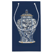 Vision Studioによる青と白の磁器の花瓶 スモールペーパーバッグ (裏面)