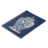 Vision Studioによる青と白の磁器の花瓶 ノートブック (左側)