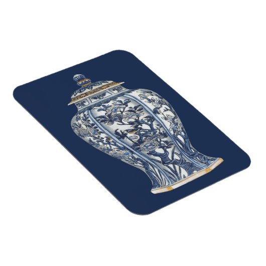 Vision Studioによる青と白の磁器の花瓶 マグネット (右側)