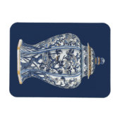 Vision Studioによる青と白の磁器の花瓶 マグネット (横)