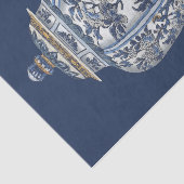 Vision Studioによる青と白の磁器の花瓶 薄葉紙 (詳細)