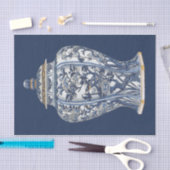 Vision Studioによる青と白の磁器の花瓶 薄葉紙 (クラフト)