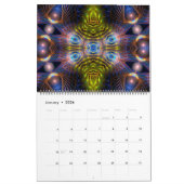 Visionary Fractal Art 12ヶ月カレンダー カレンダー (1月 2026)