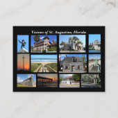 Visions of St. Augustine, Florida Business Card 名刺 (裏面)