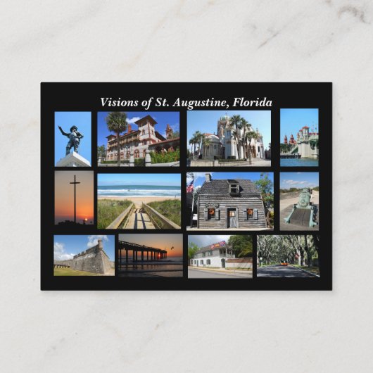 Visions of St. Augustine, Florida Business Card 名刺 (裏面)