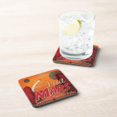 Visit火星Vintage Poster コースター (右側)