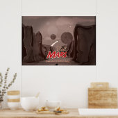 Visit火星Vintage Poster ポスター (キッチン)