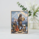 Visit Alaska WPA Art ポストカード (スタンド正面)