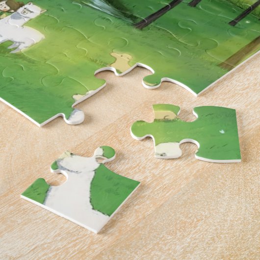 Visit alpaca ジグソーパズル (側面)