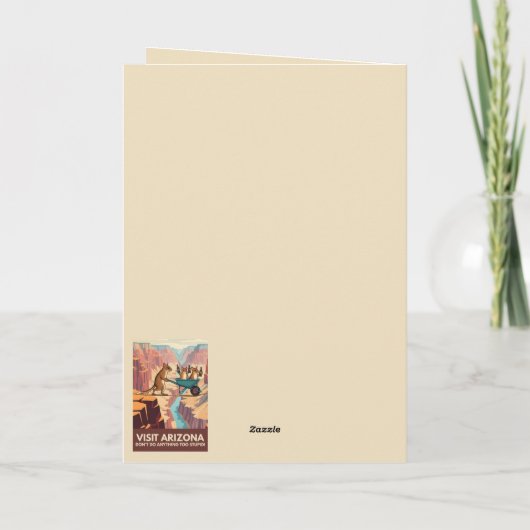Visit Arizona funny greeting cards カード (裏面)