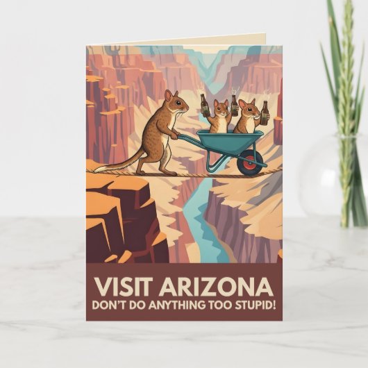 Visit Arizona funny greeting cards カード (正面)