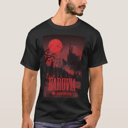 Visit Barovia – 赤 Tシャツ (正面)