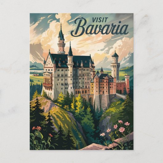 Visit Bavaria，ドイツ ポストカード (正面)