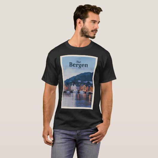 Visit Bergen Tシャツ (正面フル)