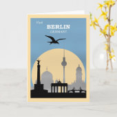 Visit Berlin, Germany カード (黄色い花)
