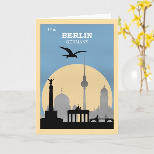 Visit Berlin, Germany カード (黄色い花)