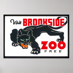 Visit Brookfield Zoo Vintage Poster ポスター