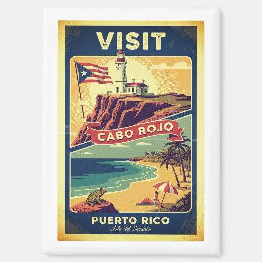 Visit Cabo Rojo - Puerto Rico poster マグネット (正面)