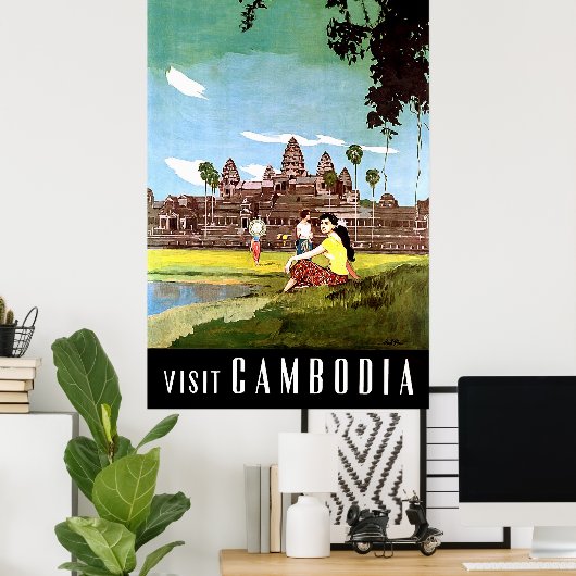 Visit Cambodia ポスター (ホームオフィス)