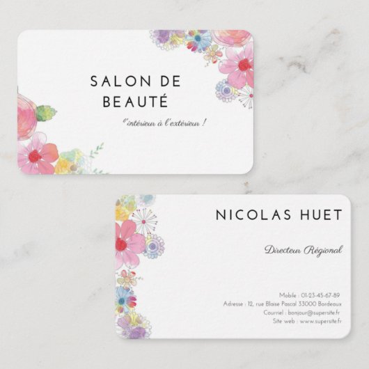 Visit card for business  名刺 (正面/裏面)