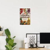Visit Colourful Queensland Australia ポスター (ホームオフィス)