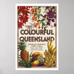 Visit Colourful Queensland Australia ポスター