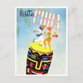 Visit Cubaヴィンテージ旅行はがき ポストカード (正面)