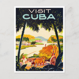 Visit Cubaヴィンテージ旅行はがき ポストカード