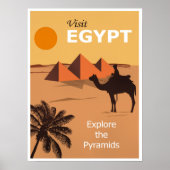 Visit Egypt travel poster ポスター (正面)