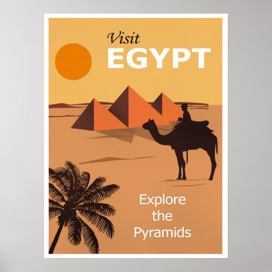 Visit Egypt travel poster ポスター (正面)