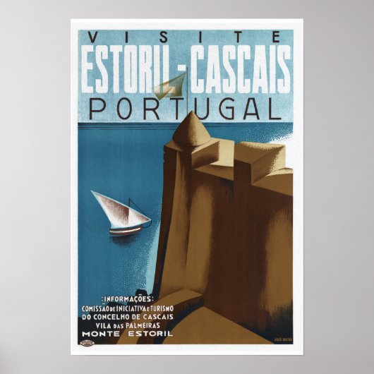 Visit Estoril Cascaisポルトガル ポスター (正面)