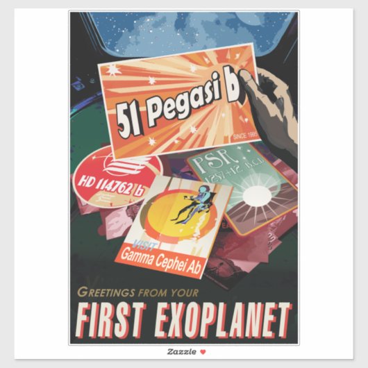 Visit First Exoplanet Found Outside Solar System  シール (シート)