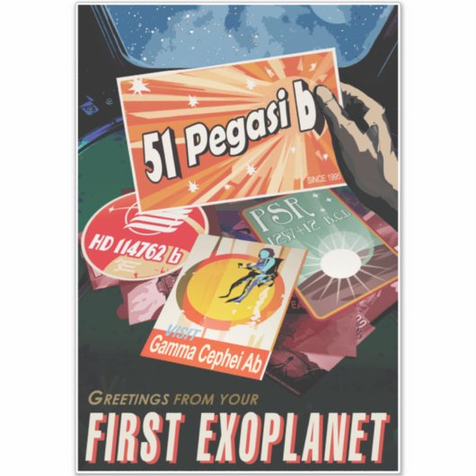 Visit First Exoplanet Found Outside Solar System  シール (正面)