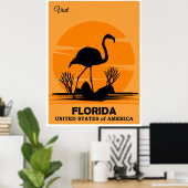 Visit Florida, travel poster, ポスター (ホームオフィス)