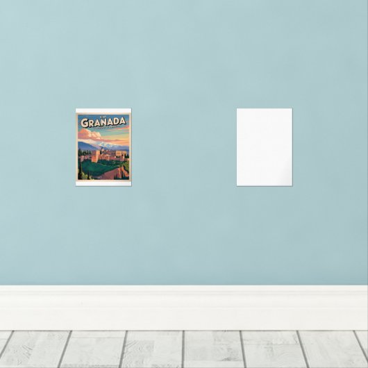 Visit Granada Vintage Travel Art (ウッドフロア)