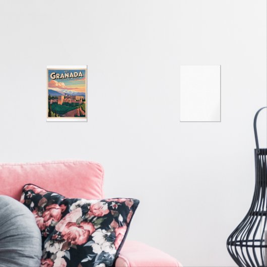 Visit Granada Vintage Travel Art (リビング)