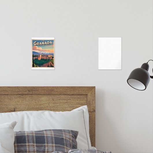 Visit Granada Vintage Travel Art (寝室)