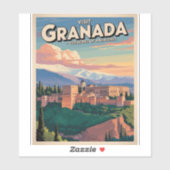 Visit Granada Vintage Travel Art シール (シート)