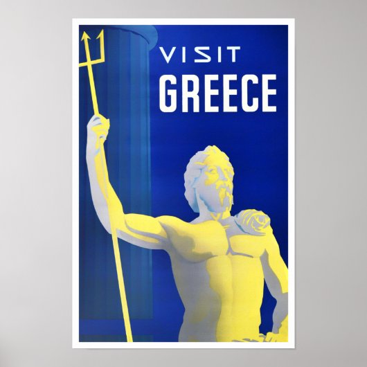 Visit Greeceヴィンテージ旅行ポスター ポスター (正面)