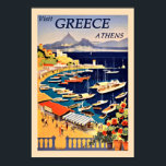 Visit Greece, vintage travel poster, ポスター<br><div class="desc">Visit Greece,  vintage travel poster.</div>