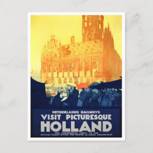 Visit Holland Vintage旅行はがき ポストカード