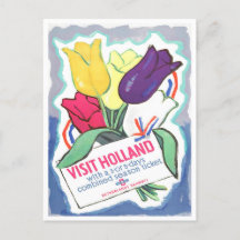 Visit Holland Vintage旅行はがき