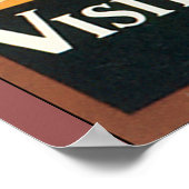 Visit India Delhi Vintage旅行ポスター ポスター (角)