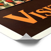 Visit India Vintage Travel Poster Print ポスター (角)